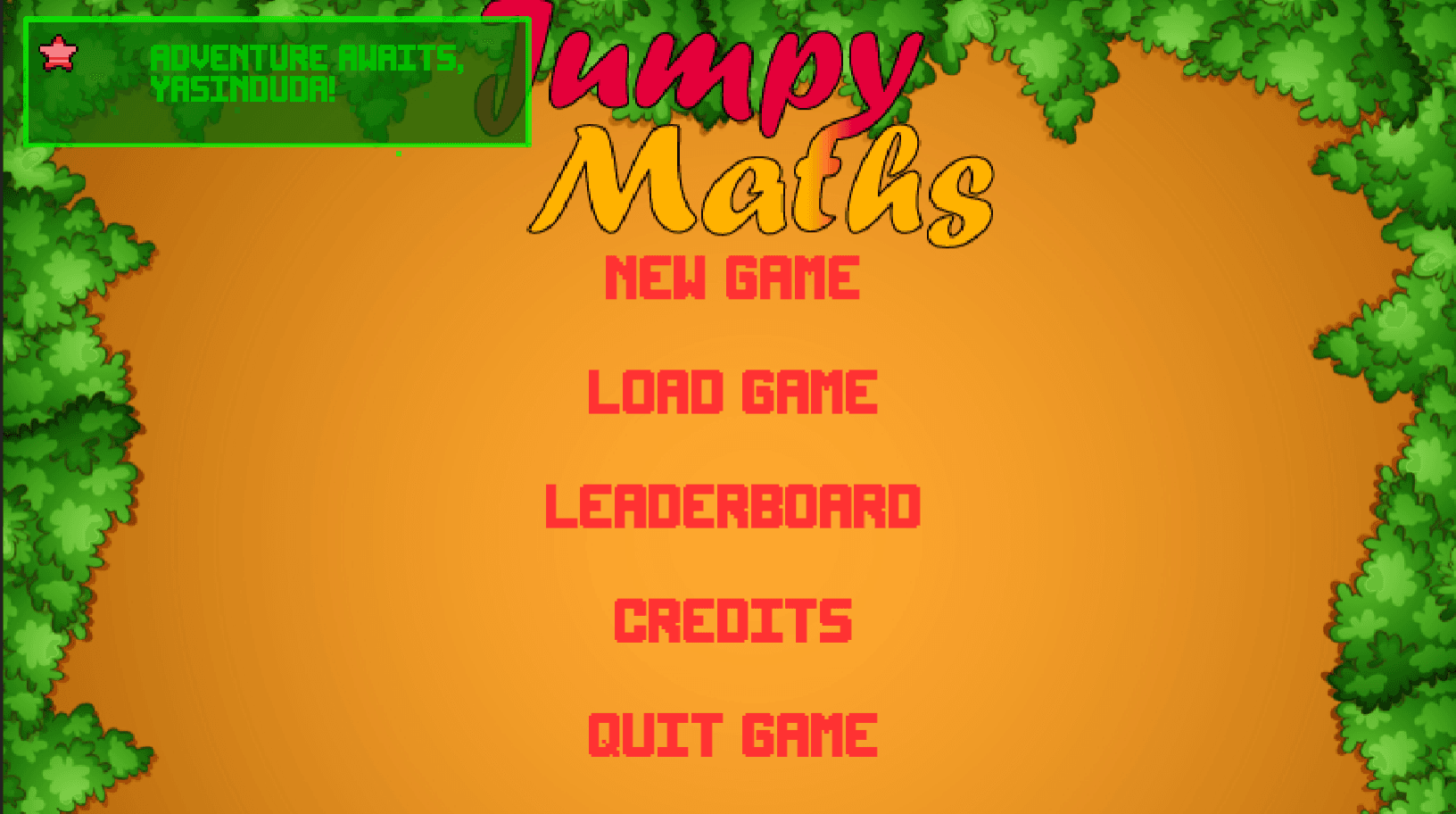 Jumpy Math Game